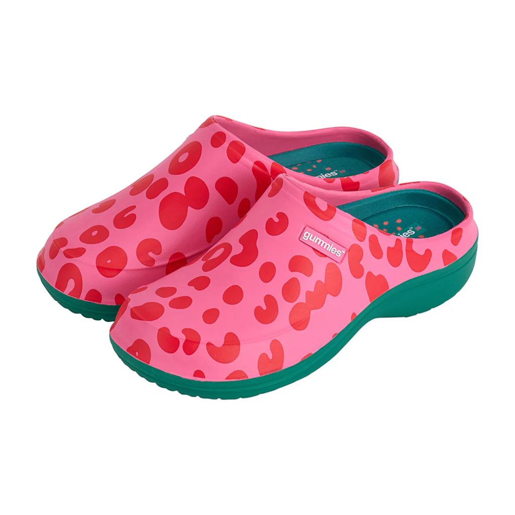 Gummies Clogs - Cheetah Spot Pink