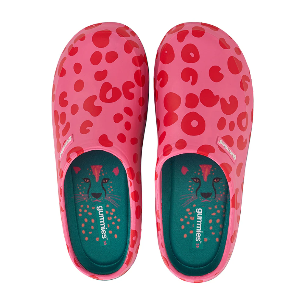 Gummies Clogs - Cheetah Spot Pink