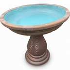 Birdbath Atlantis Green Seafoam Finish