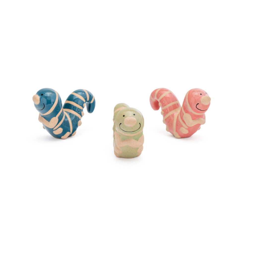 Caterpillar Pot Sitters Assorted Colours