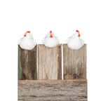 Chicken Pot Sitters - White Large