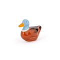 Floating Porcelain Duck Blue Head