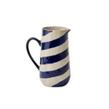 Cabana Stripe Jug Blue
