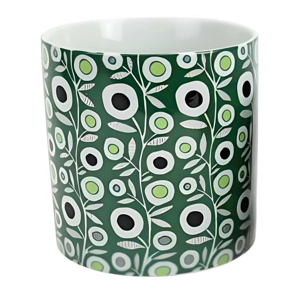 Green Retro Pot [Sz:Large]