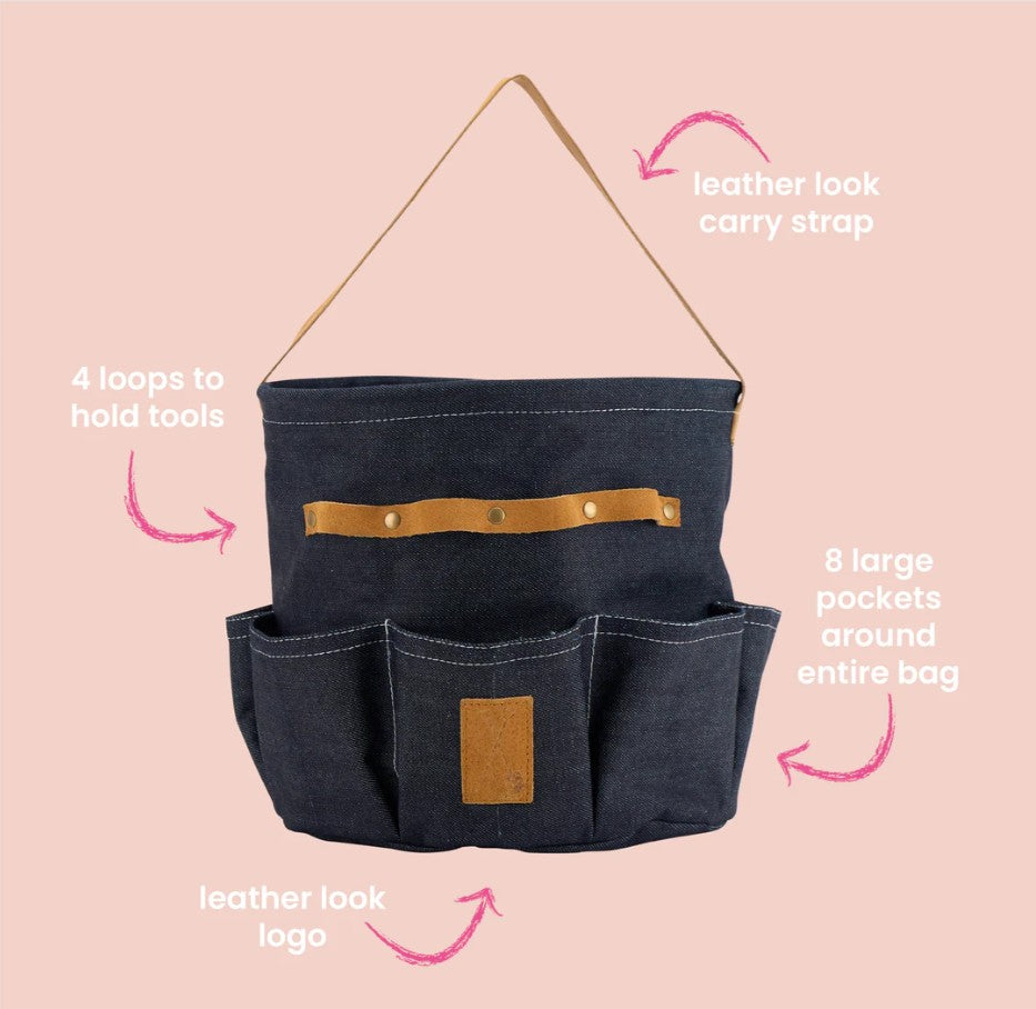 Sprout Denim Garden Tool Bag