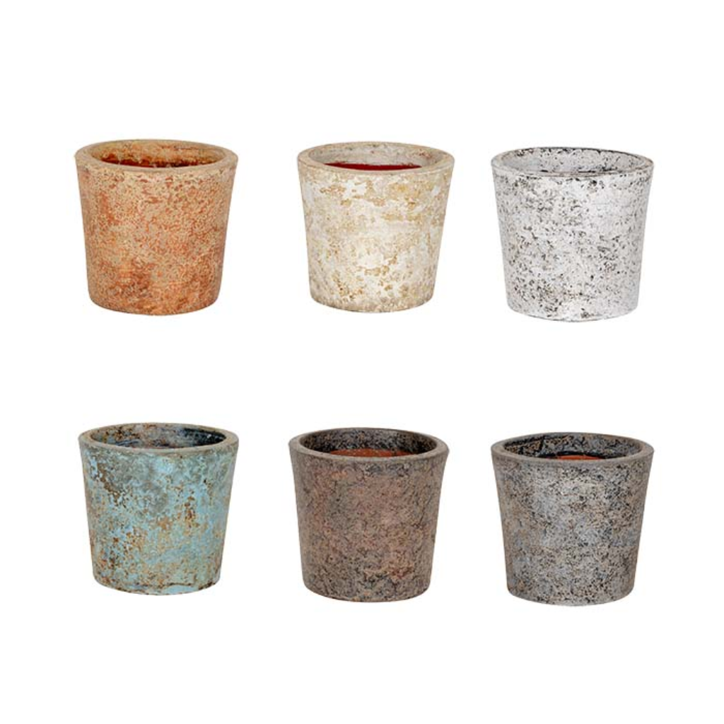 Pot Terracotta Aged Mixed 17cm