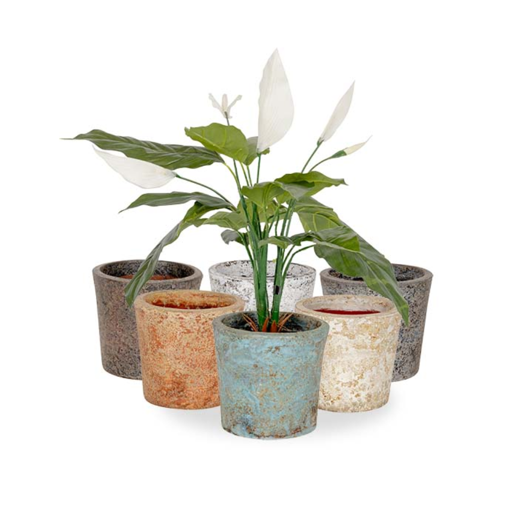 Pot Terracotta Aged Mixed 17cm