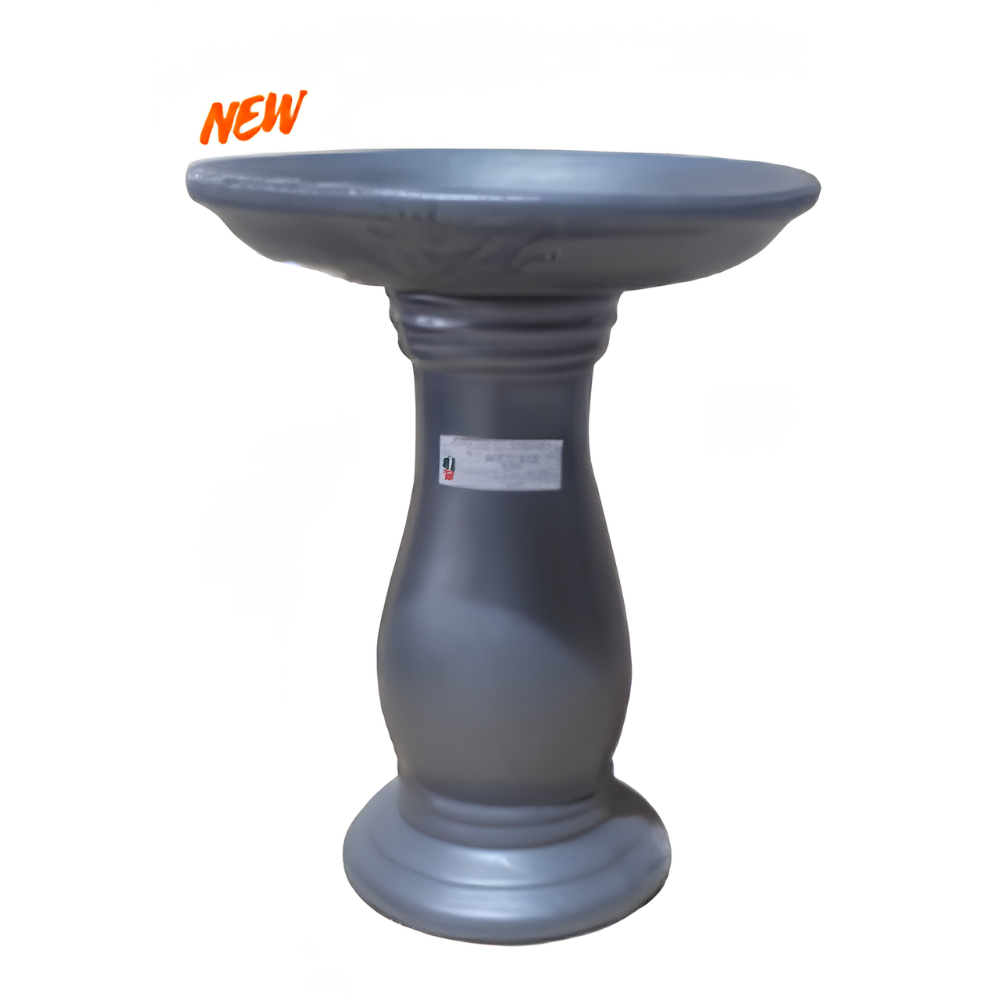 Glazed Fairywren Bird Bath | GUN METAL