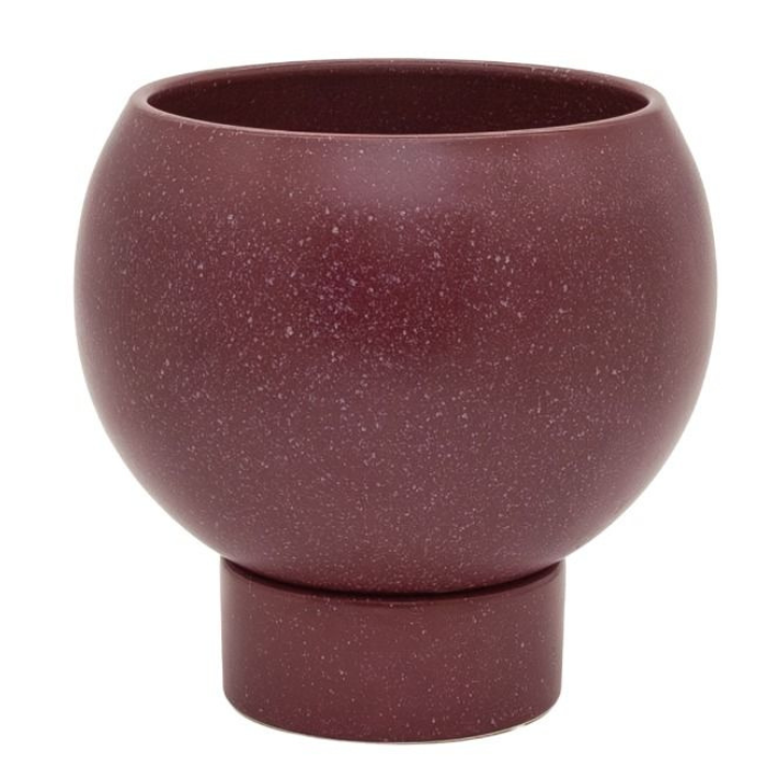 Small Orbit Plant Pot Ruby