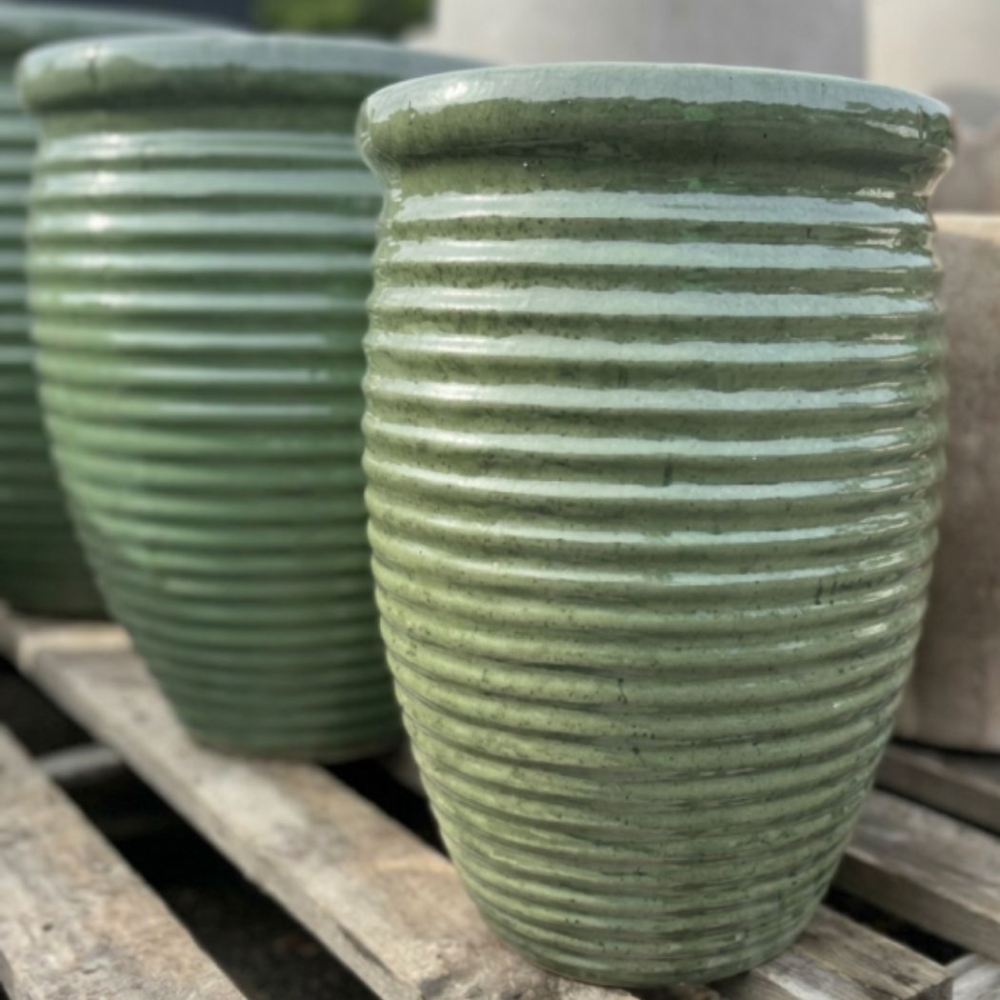 Glazed Beehive GREEN 46x50 [Sz:Large]