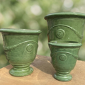 Glazed Anduze OLIVE GREEN 65x76 [Sz:Large]