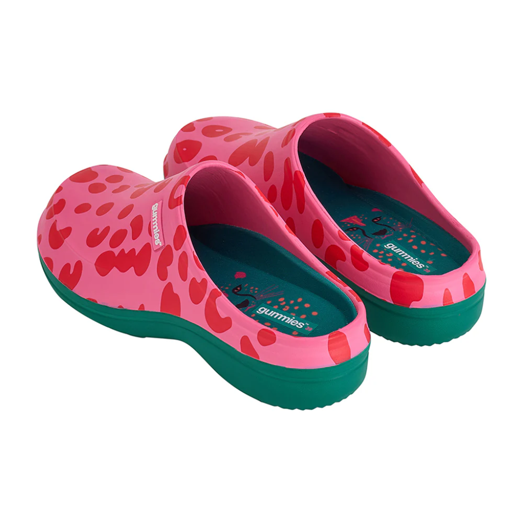 Gummies Clogs - Cheetah Spot Pink