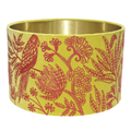 Jungle Bird Drum Shade Large Yellow & Fushcia