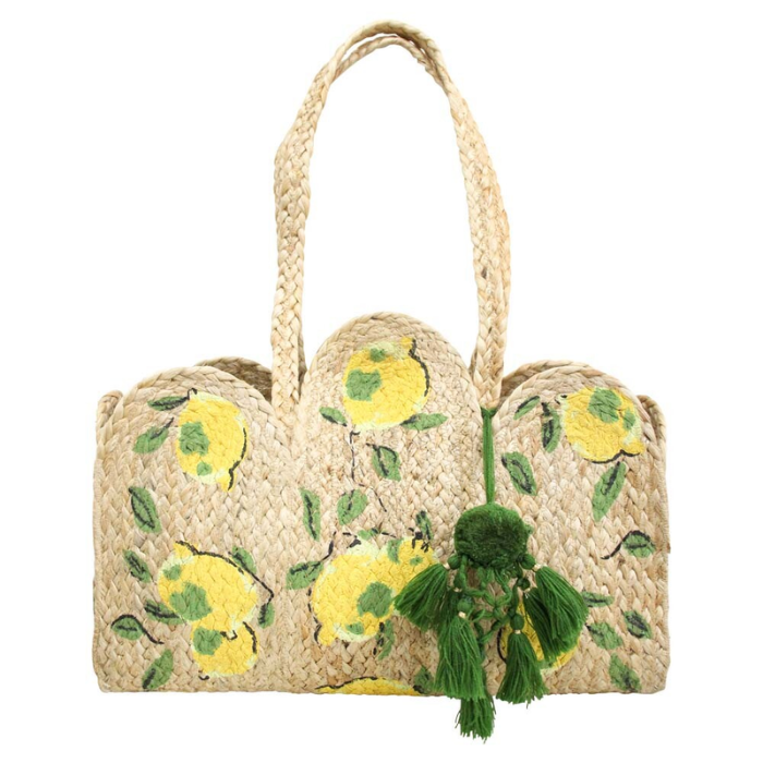 Jute Bag Scallop Lemoncello