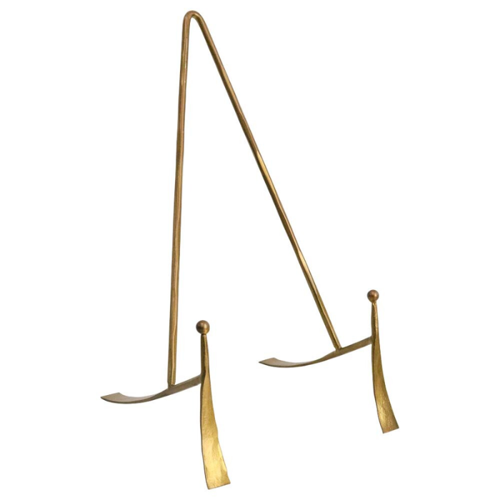 Plate Stand Brass Colour Lrg