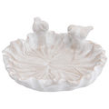 Bird Bath Tap Bowl Embossed Fl