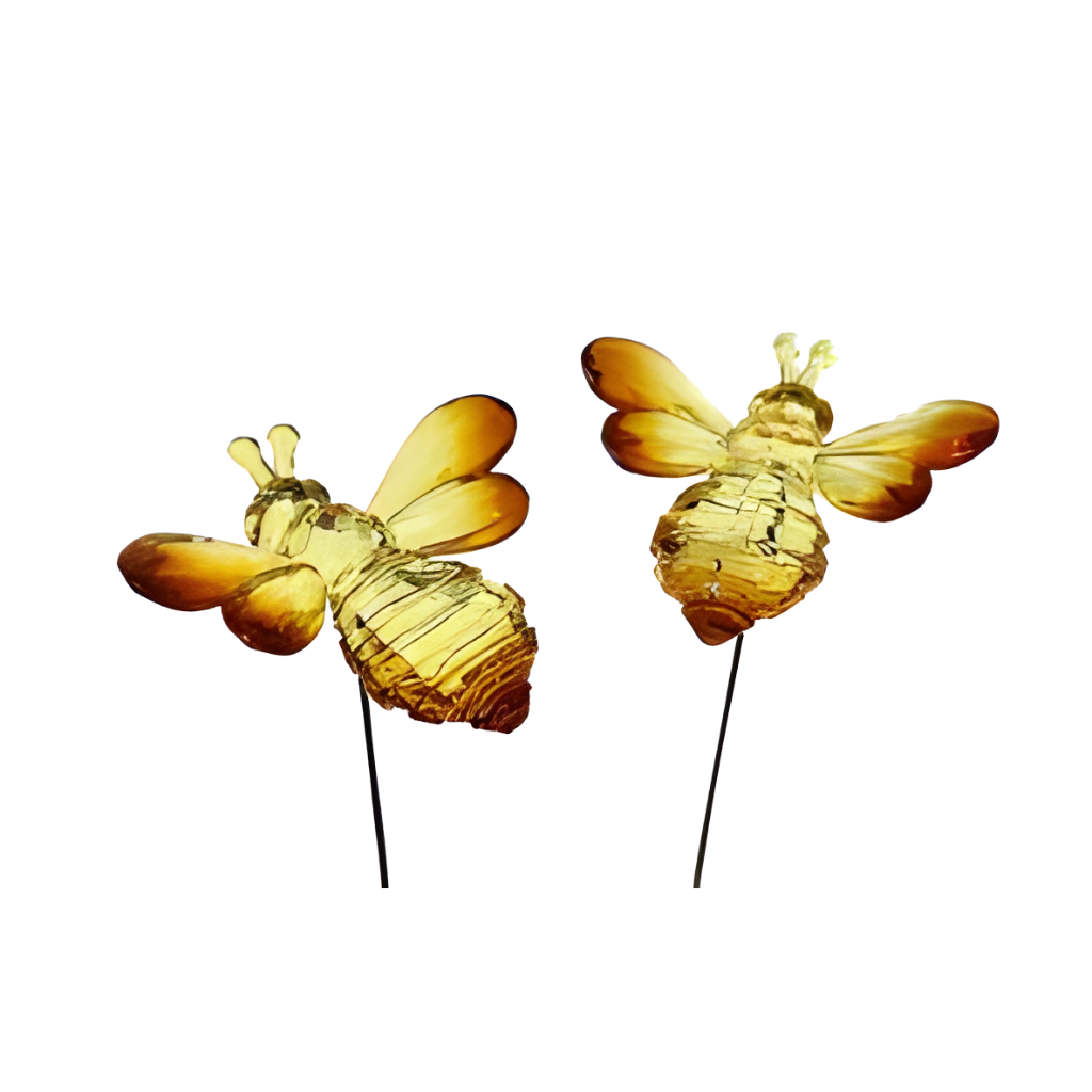 Terracotta Clayworks – Acrylic Crystal Bee Stakes
